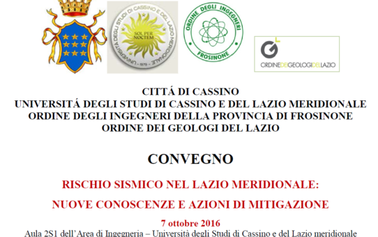 Conference in Cassino, 7 october 2016